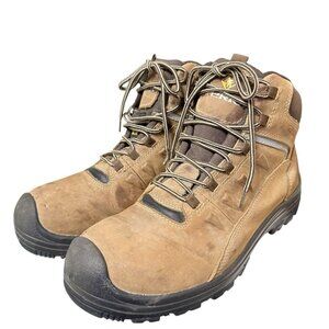 Terra Work Boots Size 9.5 ASTMF2413-18 Steel Toe Waterproof Slip Resistant Brown